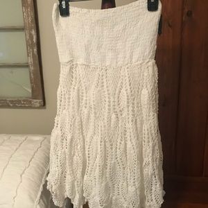 White short beach dress